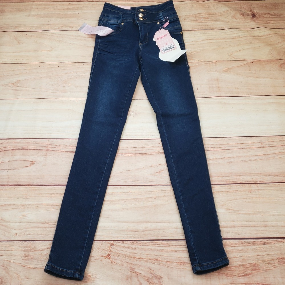 Cutie Pie‎ Skinny Jeans Juniors Size 3 Dark Navy Butt Lifting High Rise NWT